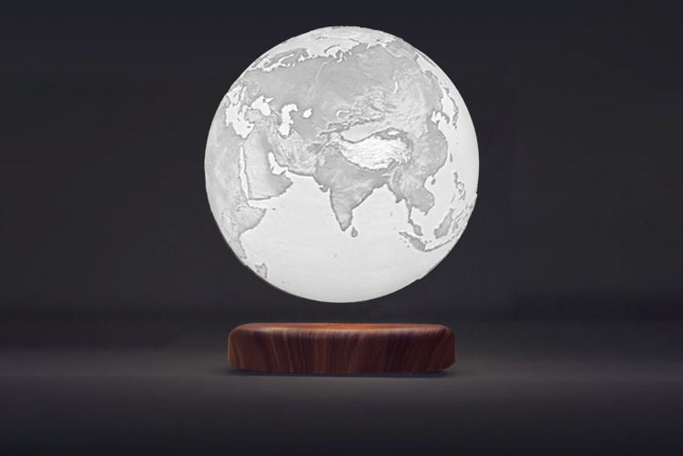 Levitating Earth Jupiter Magnetic LED Night Light