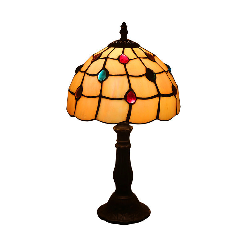 Retro Mosaic Style Stain Glass Lamp