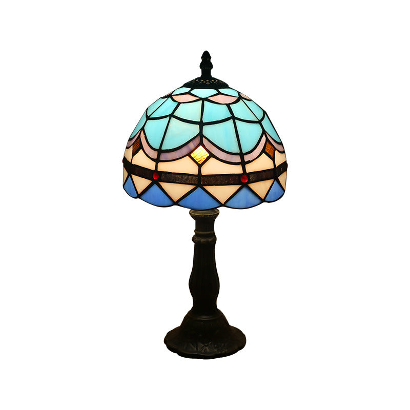 Retro Mosaic Style Stain Glass Lamp