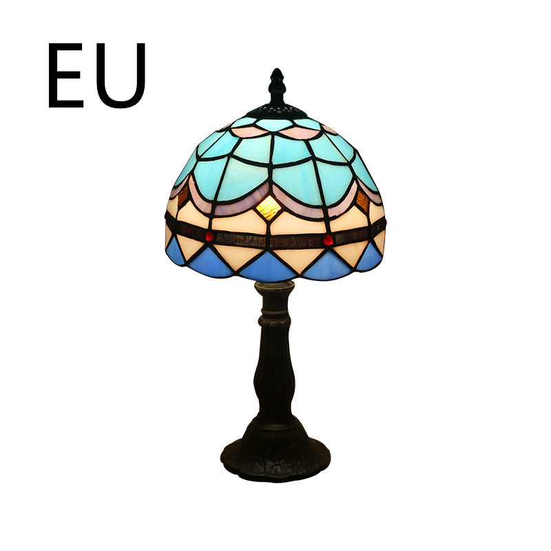 Retro Mosaic Style Stain Glass Lamp