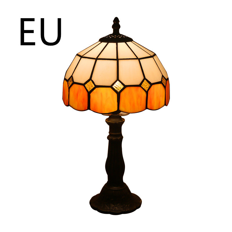 Retro Mosaic Style Stain Glass Lamp