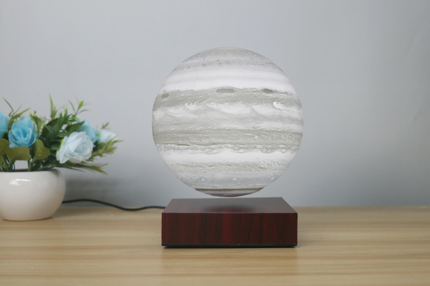 Levitating Earth Jupiter Magnetic LED Night Light