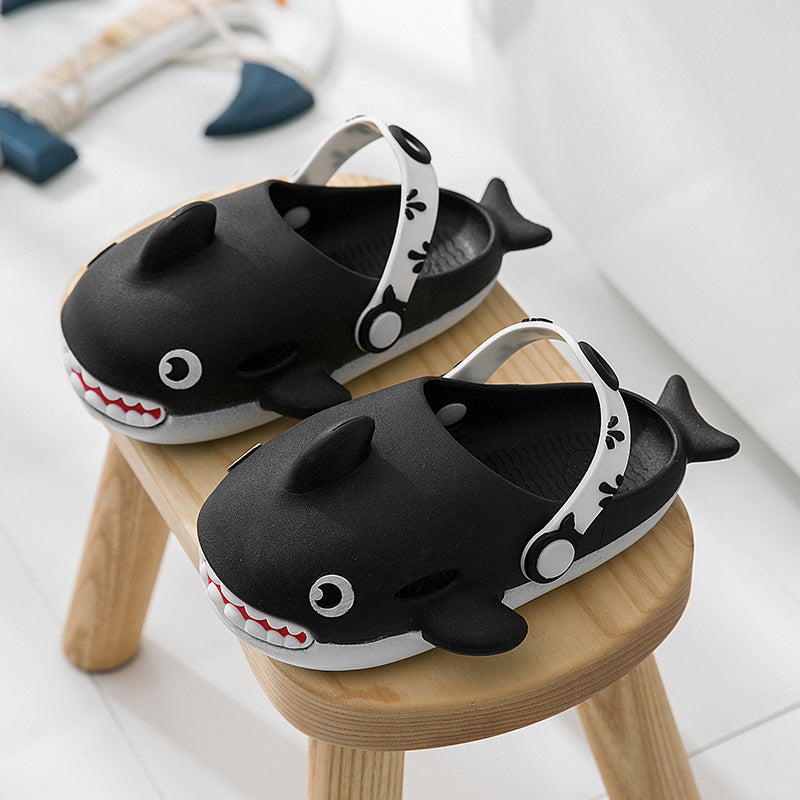 Men Women & Kids Cartoon Shark Summer Slippers/Slides