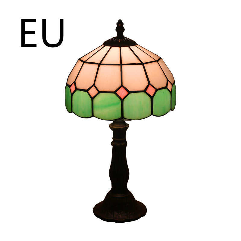 Retro Mosaic Style Stain Glass Lamp