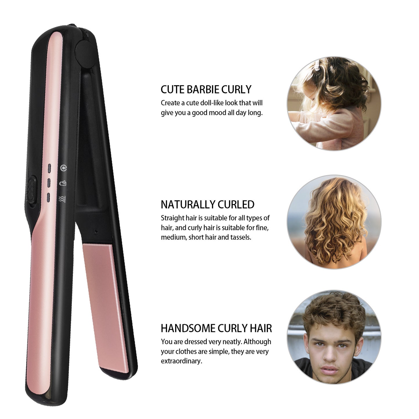 Wireless USB Charging Hair Straightener