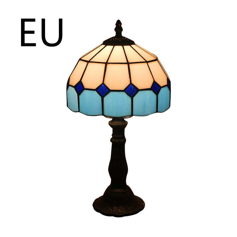 Retro Mosaic Style Stain Glass Lamp