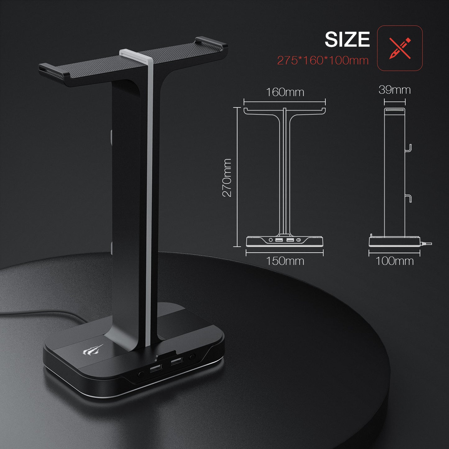 Headphone Stand RGB Gaming Headset Standard Holder