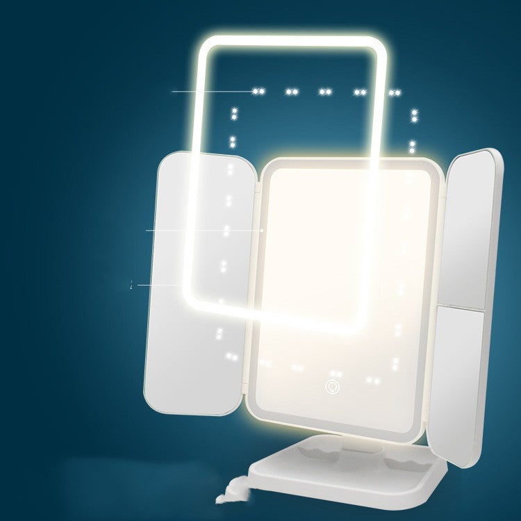 Wireless Rechargeable Tri-Color Led Beauty Mirror