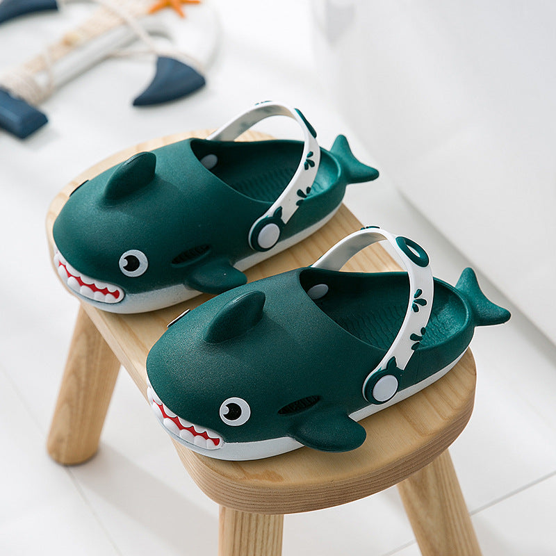 Men Women & Kids Cartoon Shark Summer Slippers/Slides