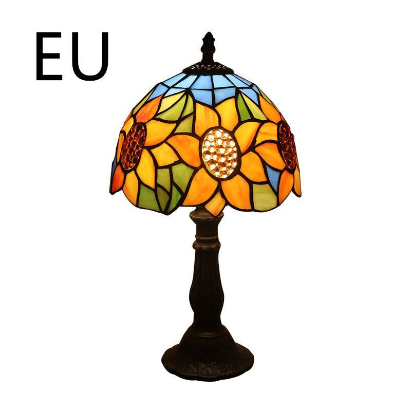 Retro Mosaic Style Stain Glass Lamp
