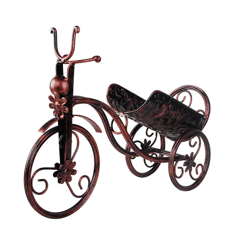 Decorative Iron Bicycle Wine Rack & Wine Bottle Holder