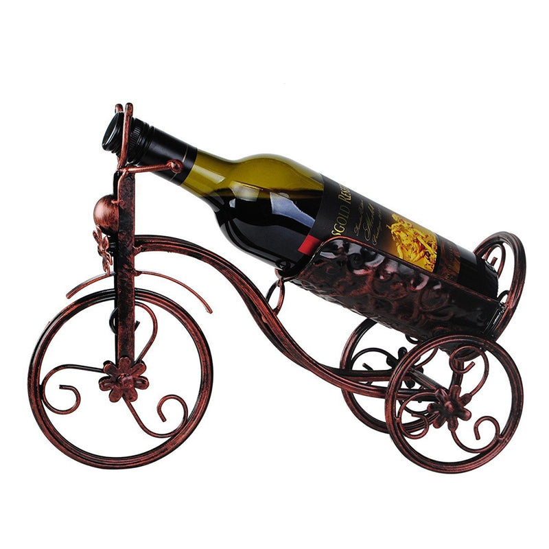 Decorative Iron Bicycle Wine Rack & Wine Bottle Holder