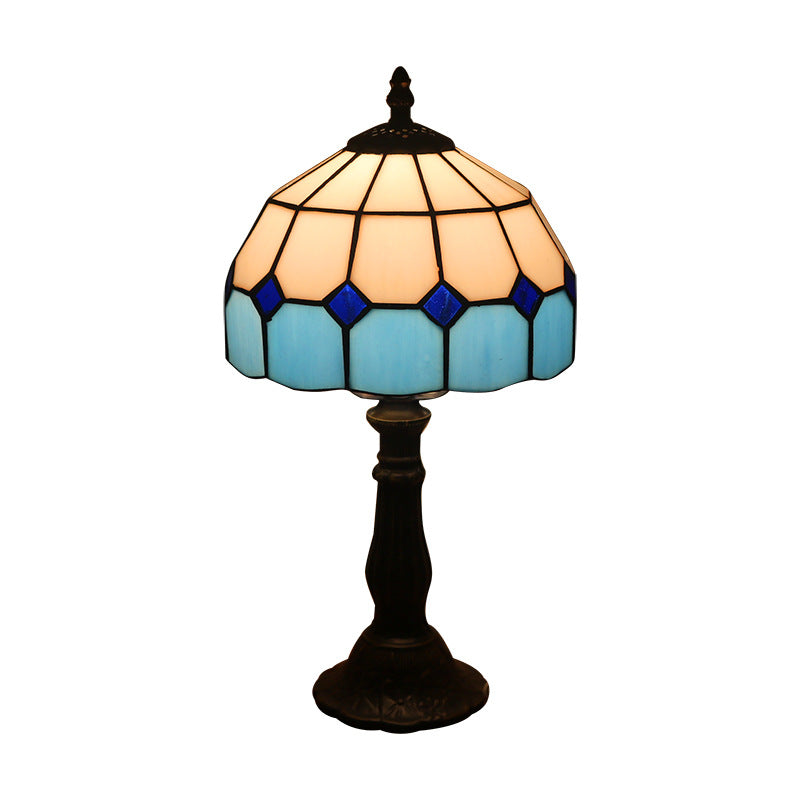 Retro Mosaic Style Stain Glass Lamp