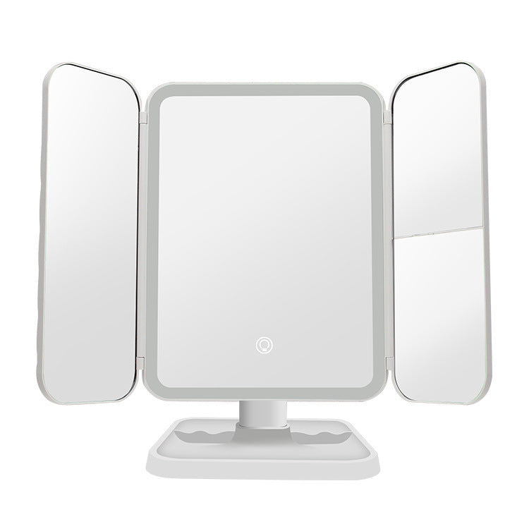 Rechargeable Trifold Makeup & Vanity LED Light Mirror