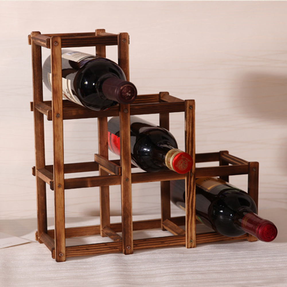 Folding Wood Wine Holding Rack