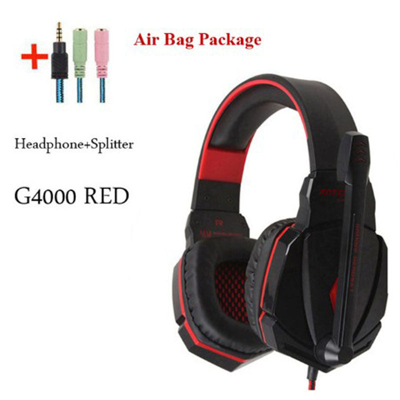 Wired Gaming Surround Sound Deep Bass Headset With Microphone