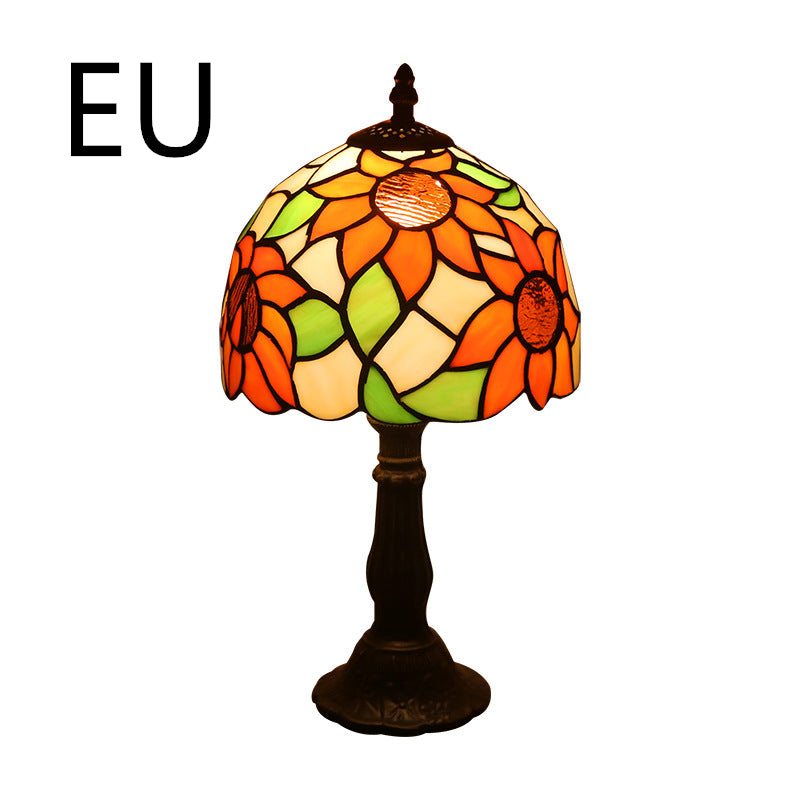 Retro Mosaic Style Stain Glass Lamp