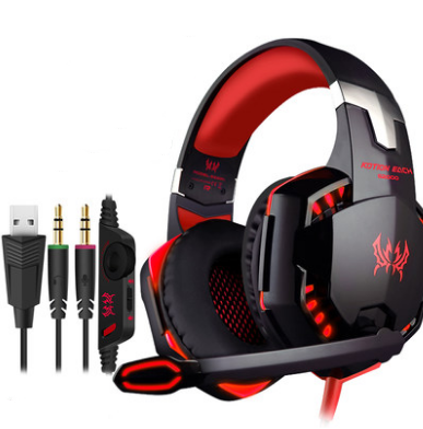 Wired Gaming Surround Sound Deep Bass Headset With Microphone