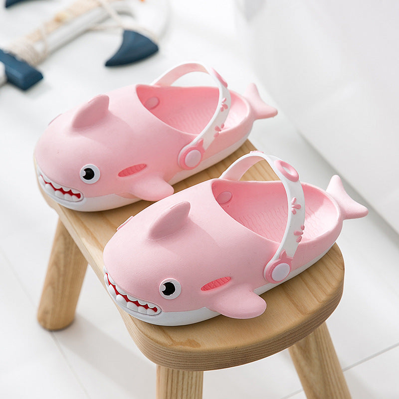 Men Women & Kids Cartoon Shark Summer Slippers/Slides