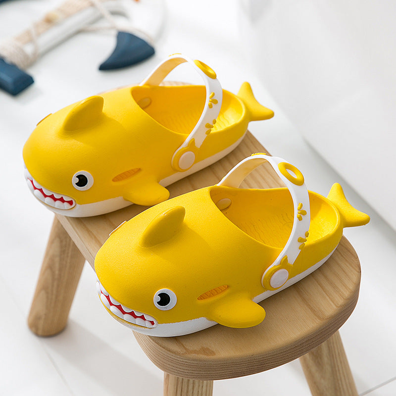 Men Women & Kids Cartoon Shark Summer Slippers/Slides