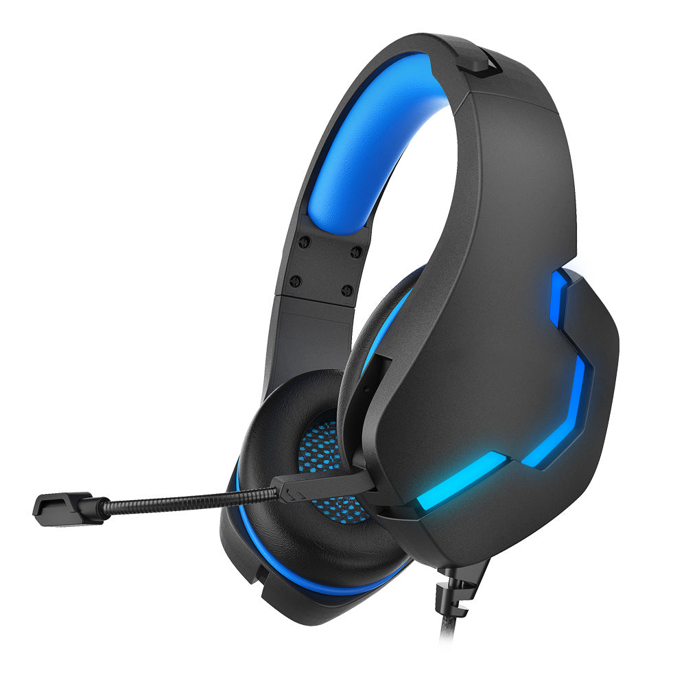 J10 3.5mm Gaming Headset With Mic And LED Lights Wired Headphones Gaming Headphones Microphone Volume Control For PC Laptop